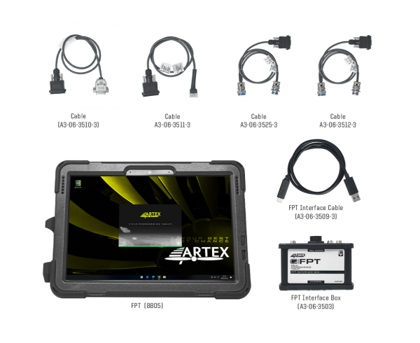 Artex 8808 Field Programming Tablet, ELT Tester PN: FPT 8808