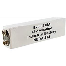 Exell 电池 415A 碱性 45V 电池 NEDA 213 适用于 Barfield TT1000A 测试仪 PN: 415A